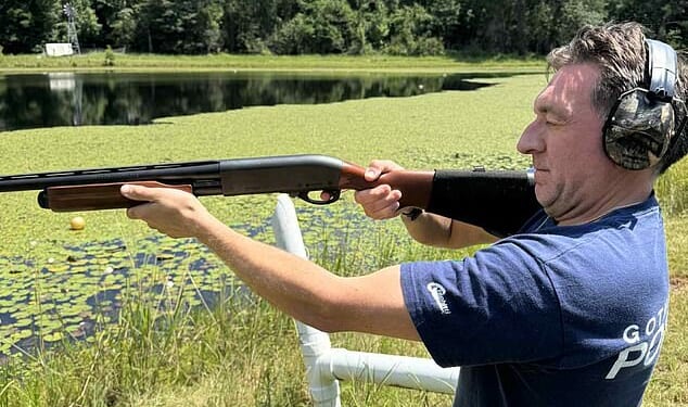 Jon Richelieu-Booth claims the images were taken while on holiday in Florida