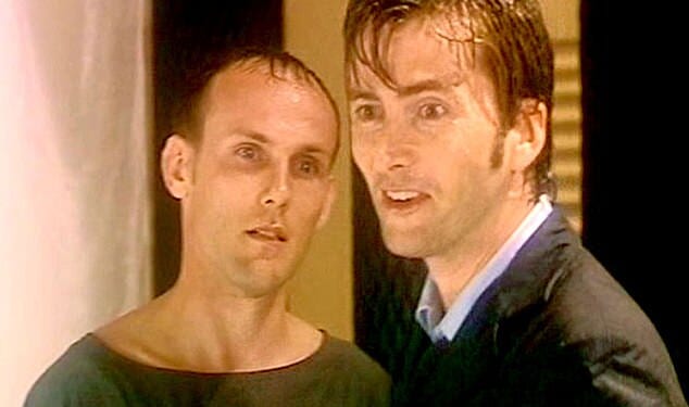 John Walker has appeared on-screen more than 2,000 times as an extra - seen here with David Tennant