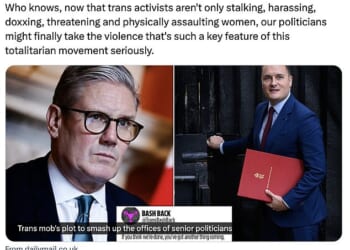 Author JK Rowling took to social media to share the Mail on Sunday's revelations about trans activists targeting senior politicians