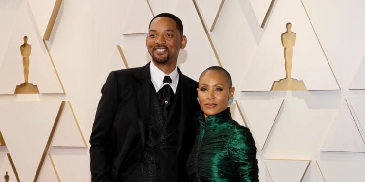 Will Smith and Jada Pinkett Smith attend the 94th Annual Academy Awards at Hollywood and Highland on March 27, 2022, in Hollywood, California.