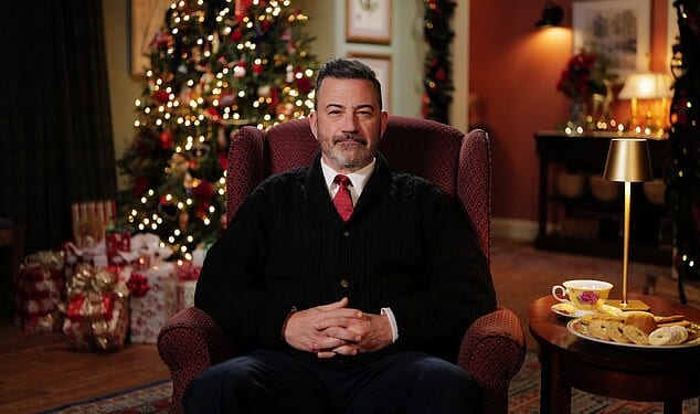 Jimmy Kimmel sparked backlash after it was revealed he will poke fun at a 'great year' from a 'fascism perspective' when he delivers the Channel 4 Alternative Christmas Message