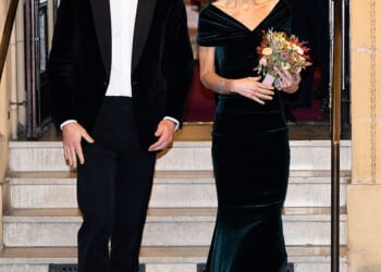 The princess, 43, who announced she is in remission from cancerin January, was radiant as she walked the red carpet at Royal Albert Hall wearing a gorgeous, dark green velvet gown