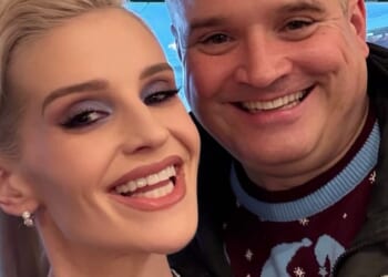 Kelly Osbourne, 41, joined rarely seen brother Louis, 50,  to watch late dad Ozzy's beloved Aston Villa take on Manchester United at Villa Park in his hometown of Birmingham on Sunday