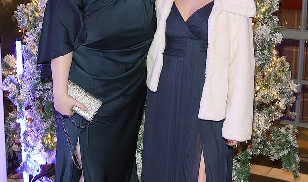 Brian McFadden and his family stepped out to enjoy a festive night on Friday for Keith Duffy's Foundation Christmas Ball at the Mansion House in Dublin (Molly and Lilly-Sue, pictured)