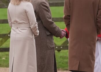 King Charles leads the way as royals attend for the Sunday Church service in Sandringham today