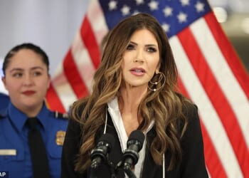 Kristi Noem told Donald Trump to institute a 'full travel ban' on several countries that are sending 'killers, leeches and entitlement junkies' to the United States