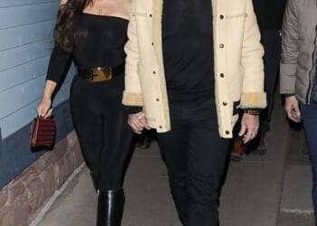 Lauren Sanchez didn't seem to mind the cold as she stepped out in a semi-sheer ensemble in Aspen, Colorado, with her husband Jeff Bezos on Tuesday