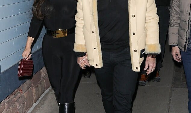 Lauren Sanchez didn't seem to mind the cold as she stepped out in a semi-sheer ensemble in Aspen, Colorado, with her husband Jeff Bezos on Tuesday