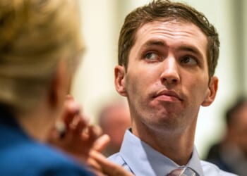 Tyler Robinson, accused of fatally shooting Charlie Kirk, appears during a hearing in Fourth District Court on December 11, 2025 in Provo, Utah. Prosecutors have charged Tyler Robinson with aggravated murder and plan to seek the death penalty.