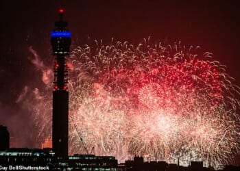 London's New Year's Eve fireworks as viewed from Primrose Hill. In 2024, 30,000 people gathered in the Royal Park to watch the spectacle but this year revellers will find the park closed