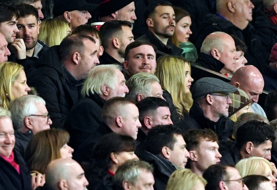 Spectators watching Manchester United v Bournemouth at Old Trafford.