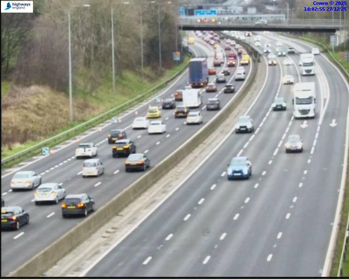 Motorway traffic.