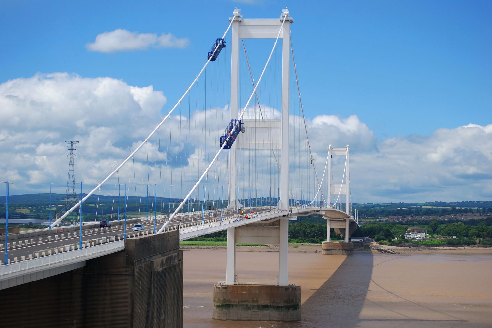 An image collage containing 1 images, Image 1 shows The Severn Bridge as seen from the M48 Motorway viewpoint in Somerset, England