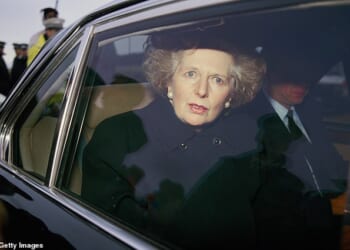 The former prime minister (pictured in 1988) was set to meet with her French counterpart Francois Mitterand in Paris in early November 1982 when MI5 raised the alarm