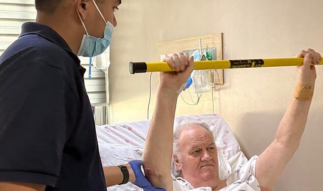 Mr Markle has been doing daily physiotherapy in hospital to build up his strength