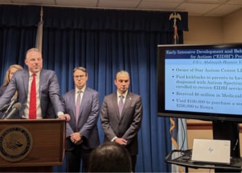 First Assistant U.S. Attorney Joe Thompson describes a sprawling fraud investigation involving state-run programs in Minnesota at a news conference Thursday in Minneapolis.