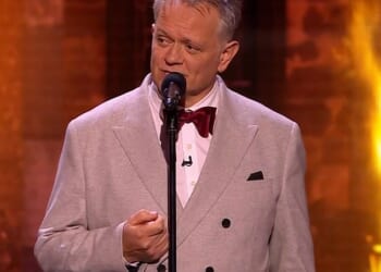 Actor and comedian Duncan Wisbey briefly had to pause due to the cacophony of jeers at the Royal Albert Hall when he aped the Prime Minister's voice on stage.