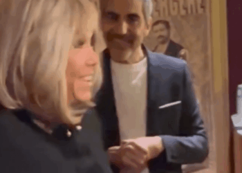 Moment France's first lady Brigitte Macron calls anti-rape feminist protesters 'dirty b******'