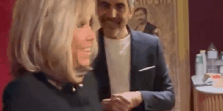 Moment France's first lady Brigitte Macron calls anti-rape feminist protesters 'dirty b******'
