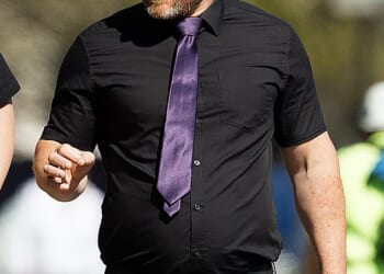 'Jekyll and Hyde' CCTV operator Russell Hasler (pictured), 43, subjected his ex to years of torment, causing 'chronic anxiety'