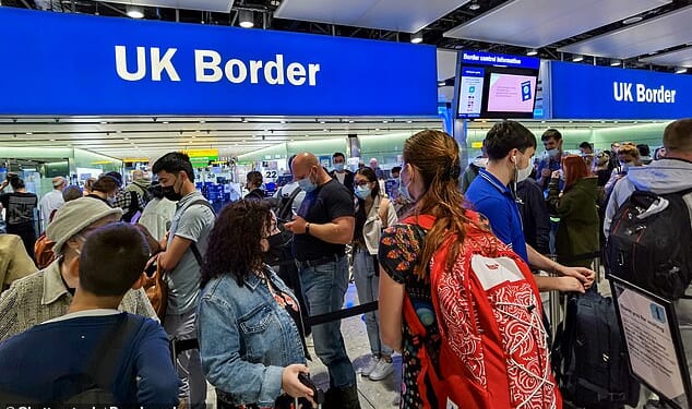 More than 13,000 foreign nationals claimed asylum in Britain after first coming here on a work visa in the last year