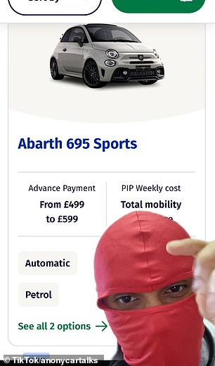 He gave advice on how to claim the car on PIP