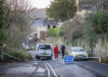 Emergency services were called to the 'well-established' fire at a property on Brimscombe Hill, near Stroud, Gloucestershire, at about 3am on December 26