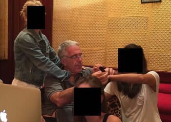 The latest batch of images, which have been made public after the pedophile's death in 2019, showed disturbing images of the financier with multiple women