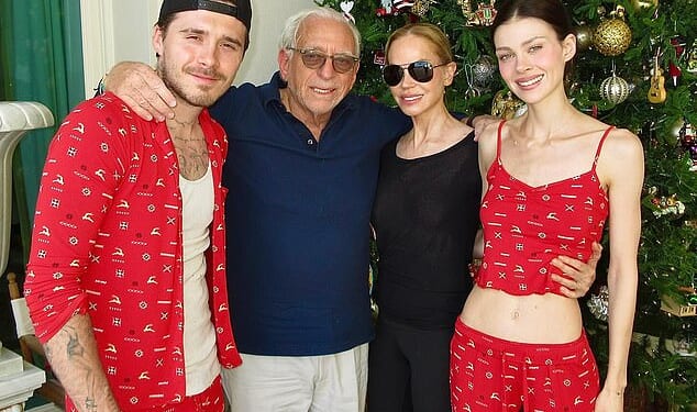 Nicola Peltz has posted cosy Instagram photos of Brooklyn playing happily families with his in-laws, Nelson and Claudia Heffner Peltz, amid the ongoing feud with his parents