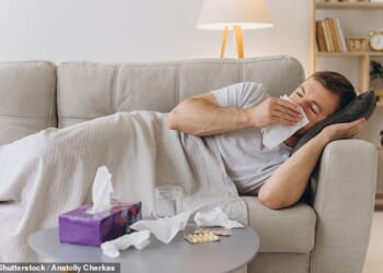 Two drugs, depemokimab and tezepelumab, have been approved this month by the Medicines and Healthcare products Regulatory Authority and has been proven to reduce nasal growths (file photo)