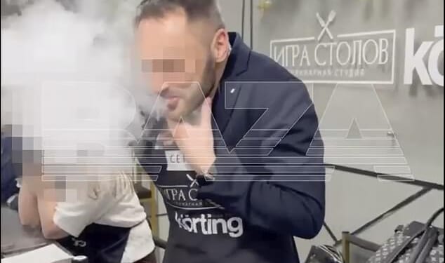 Guests say the chef encouraged the guest, identified as Sergey, to drink the cocktail which had liquid nitrogen