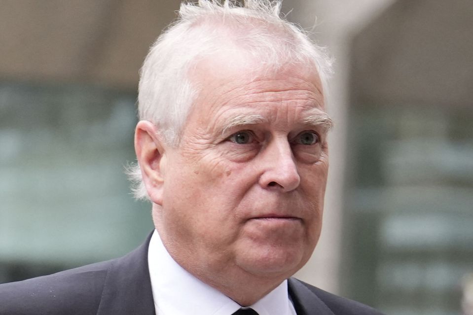 An image collage containing 1 images, Image 1 shows Sarah Ferguson and Prince Andrew attending a Requiem Mass for Katharine, Duchess of Kent