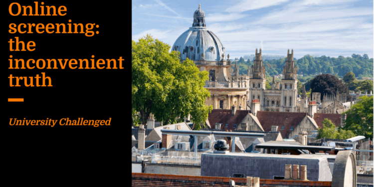 Online Screening: the inconvenient truth | University Challenged