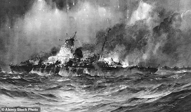 The sinking of the German battlecruiser Scharnhorst in 1943... my father never hid from the terrible number of German seamen who went down with their ship, writes Peter Hitchens