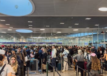 Huge queues are increasingly common in the Portuguese capital's airport
