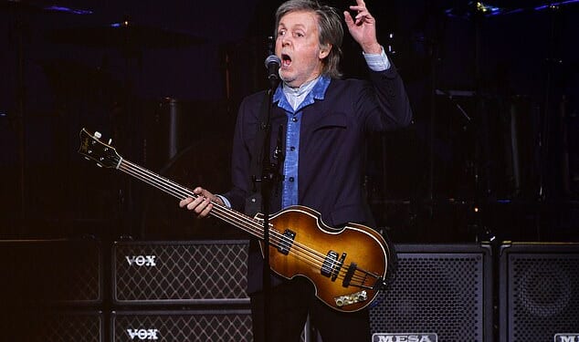 Sir Paul McCartney performs at London's O2 Arena during his Got Back tour last December 18