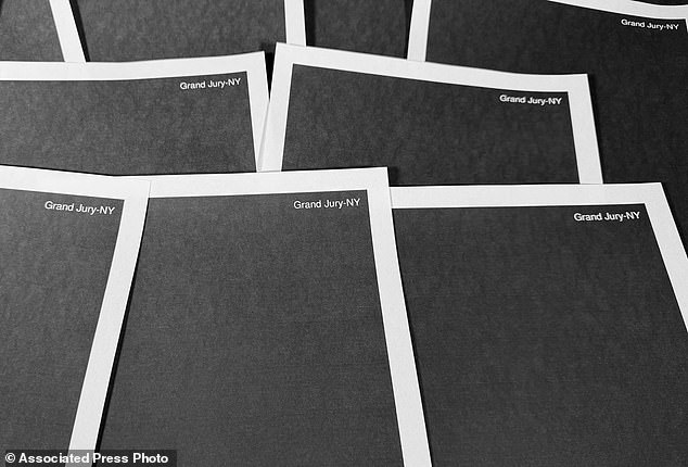 Pictured: Redacted pages from the Epstein files