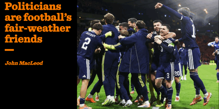 Politicians are football’s fair-weather friends | John MacLeod