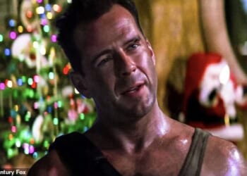 Bruce Willis (pictured) as John McClane, the main protagonist in Die Hard