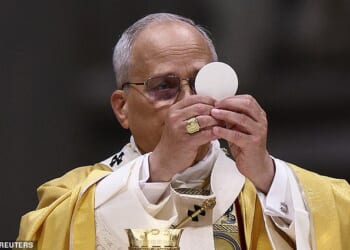 About 6,000 were in attendance at the solemn service inside the basilica