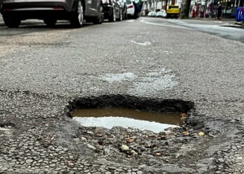 Pothole compensation claims made to councils are up by 90% in three years (stock image)