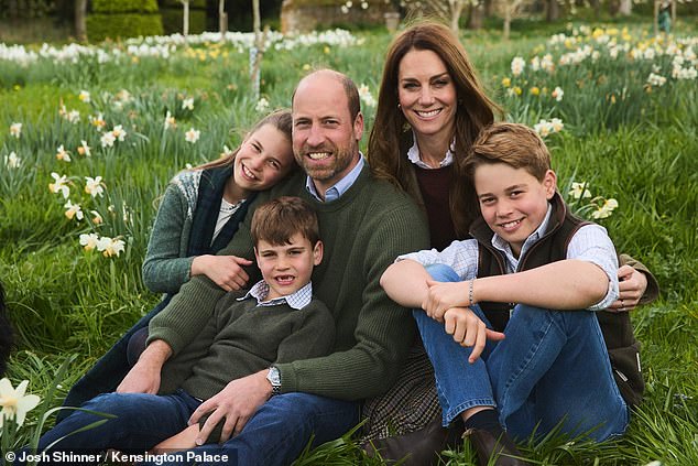 The Prince and Princess of Wales released a new family photograph for their Christmas card