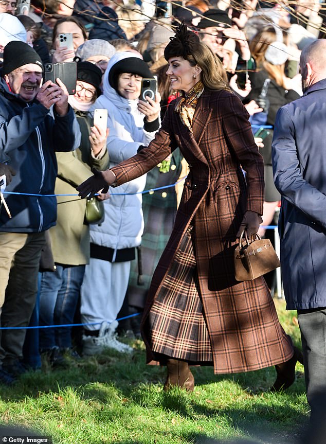 The Princess of Wales was attired in an up-and-coming Italian label, Blaze Milano, known for its chic blazers and accessorized it with a Really Wild silk scarf she first wore in 2014