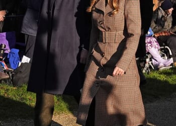 rincess Beatrice was accompanied by her husband Edoardo Mapelli Mozzi as King Charles appeared to send the message that she and sister Eugenie are not 'guilty by association'