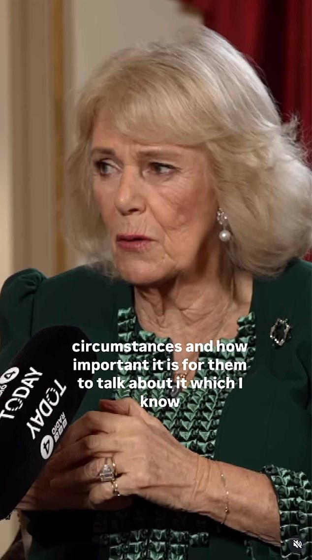 Queen Camilla has spoken for the first time about her ordeal as a young victim of indecent assault in a moving radio broadcast