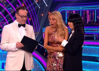 Queen Camilla pays tribute to 'utterly fabulous' Tess Daly and Claudia Winkleman as they say a tearful goodbye in their last Strictly final
