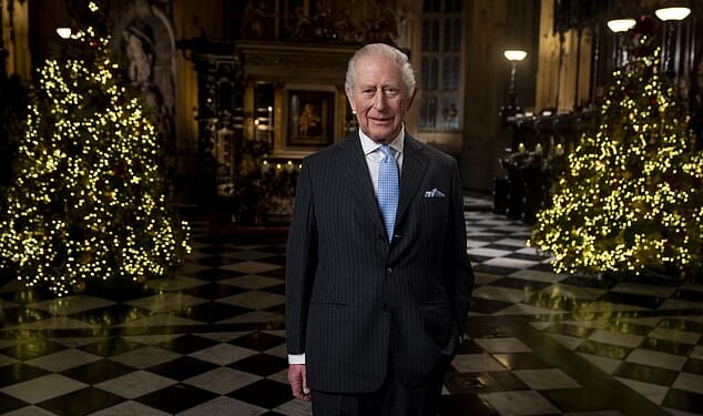 The King delivers his fourth Christmas message from Westminster Abbey, where he reflected that the travels of the shepherds and the wise men had been ‘a physical and mental challenge’