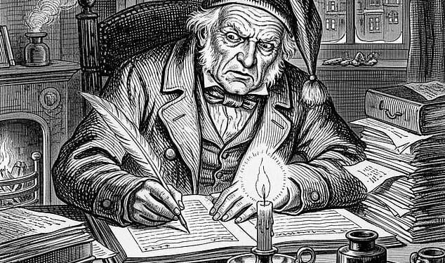Bah humbug: Scrooge, the embodiment of the anti-festive spirit, is the archetypal heartless, soulless businessman