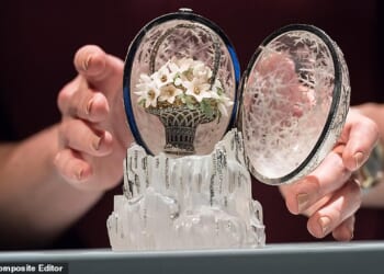 A rare, diamond-encrusted Fabergé egg crafted for Russian royalty is set to fetch an eye-watering £20 million in a record-breaking Christie's auction that begins today