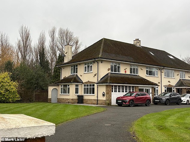 Other family members lived in the property adjacent to Chris's family home (pictured, on the left-hand side of the semi) - so 1978 was set to be a large Rea gathering